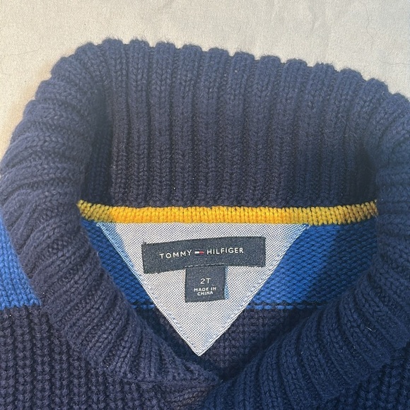 Tommy Hilfiger Blue and Navy Striped Sweater/cardigan - Picture 2 of 4